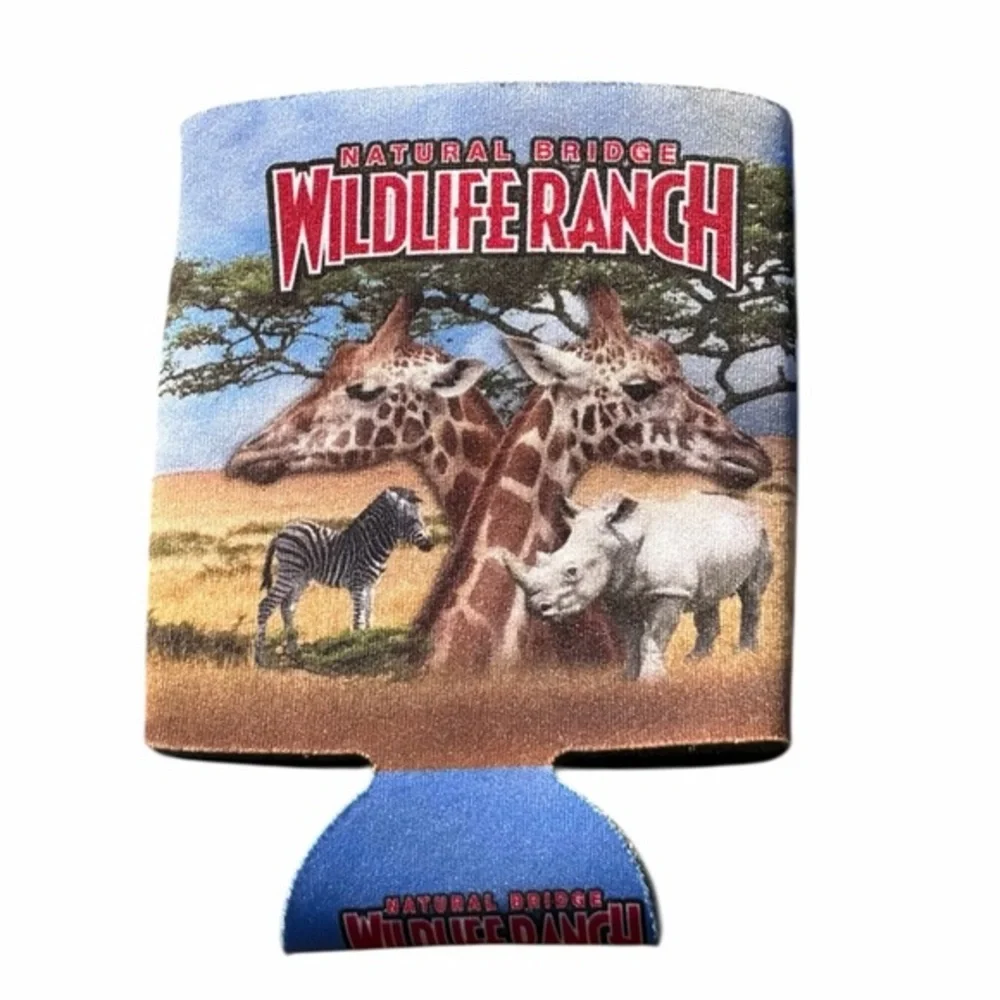 Natural Bridge Wildlife Ranch Safari Animal Koozie Can Cooler